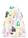 Stella Mccartney Illustration-print Dress In Cream