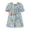 Stella Mccartney Floral Cotton Dress In Green