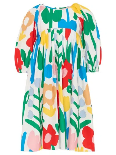 Stella Mccartney Kids' Floral-print Midi Dress In Multi