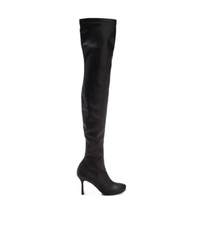 Stella Mccartney Above-knee 75mm Boots In Black