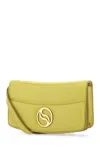 Stella Mccartney Acid Green Alter Mat Mini S-wave Wallet In 8301