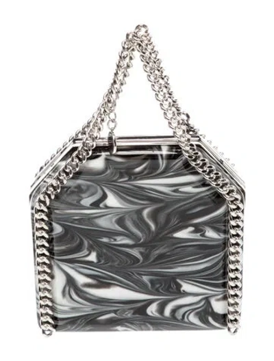 Pre-owned Stella Mccartney Acrylic Clutch In Black/white