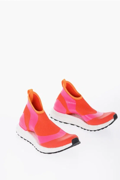 Stella Mccartney Adidas Low-top Ultraboost Sneakers With Strap Closure In Pink