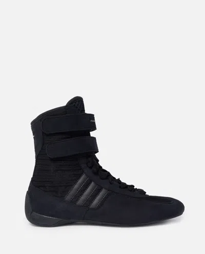 Stella Mccartney Rasant High-top Canvas Sneakers In Black