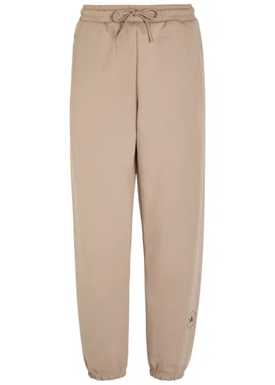 Stella Mccartney Adidas X  Logo-print Cotton Sweatpants In Brown