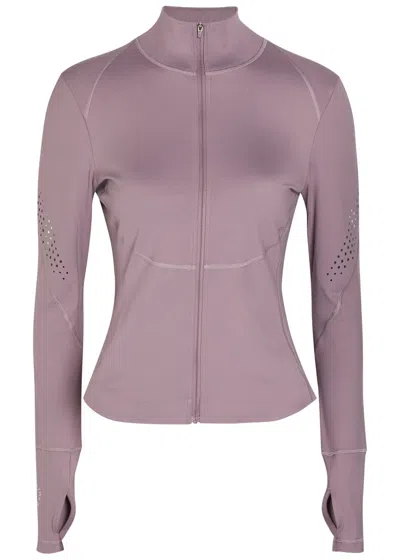 Stella Mccartney Adidas X  Training Stretch-jersey Midlayer Jacket In Pink