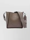 Stella Mccartney Adjustable Strap Crossbody Bag Logo In Brown