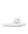 Stella Mccartney Air Chain-embellished Slip-on Slides In White