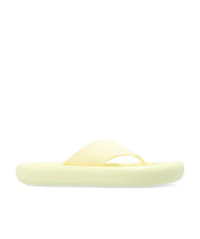 Stella Mccartney Air Platform Flip Flops In Yellow