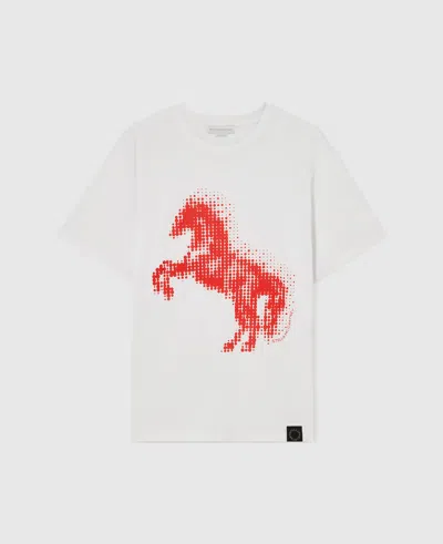 Stella Mccartney Airbrushed Horse Graphic T-shirt In White