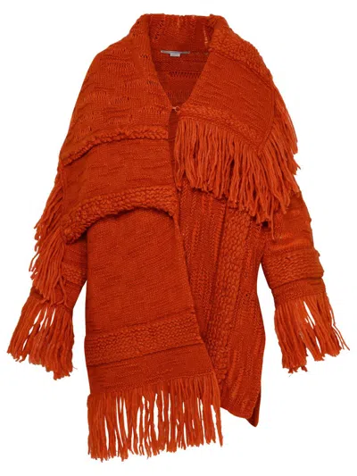 Stella Mccartney Airy Coat In Orange