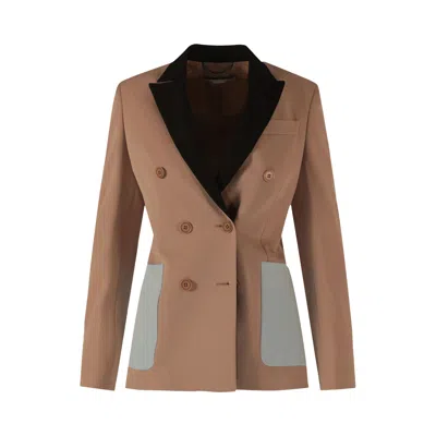 Pre-owned Stella Mccartney Alena Jacket 'sugarcane' | Tan | Women's Size 36 In Brown