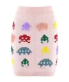 Stella Mccartney 'game On' Wool Blend Knit Skirt In Pink