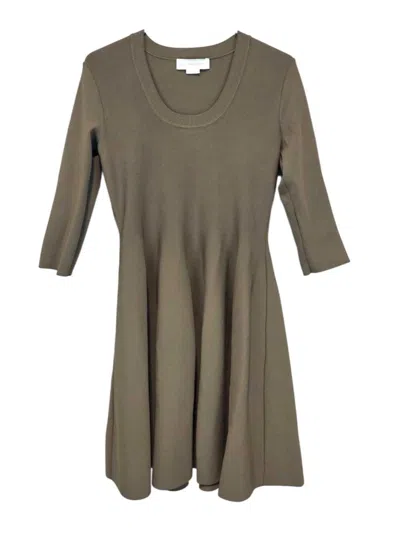 Stella Mccartney A-line Knit Dress In Brown