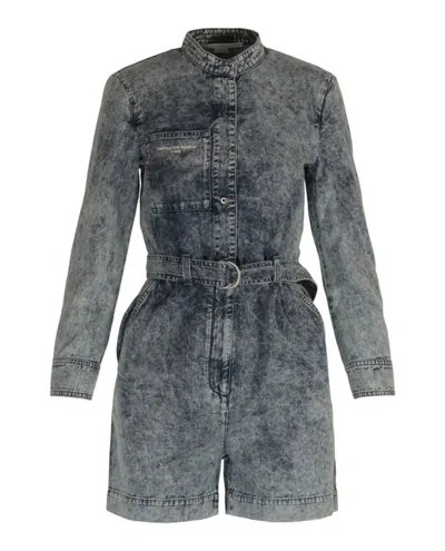 Stella Mccartney All-in-one Denim Jumpsuit In Blue