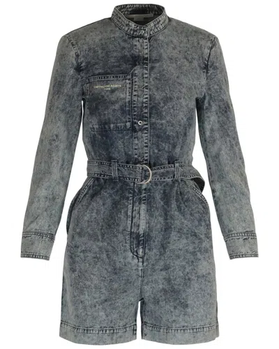 Stella Mccartney All In One Denim Jumpsuit In Blue