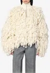 Stella Mccartney Fringe-detail Zip-up Jacket