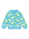 Stella Mccartney Tractor-print Sweatshirt In Blue