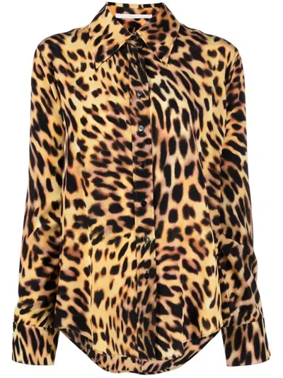 Stella Mccartney All-over Leopard-print Shirt In Multicolor