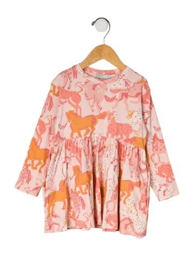 Pre-owned Stella Mccartney Babies' All Over Print Dress In Pink