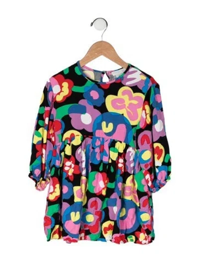 Pre-owned Stella Mccartney Babies' All Over Print Long Sleee Dress In Pink