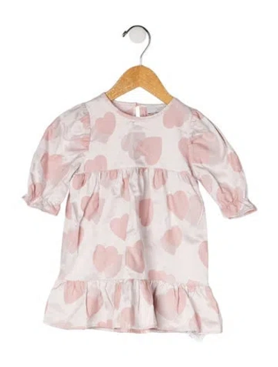 Pre-owned Stella Mccartney Babies' All Over Print Short Sleeve Dress In Pink