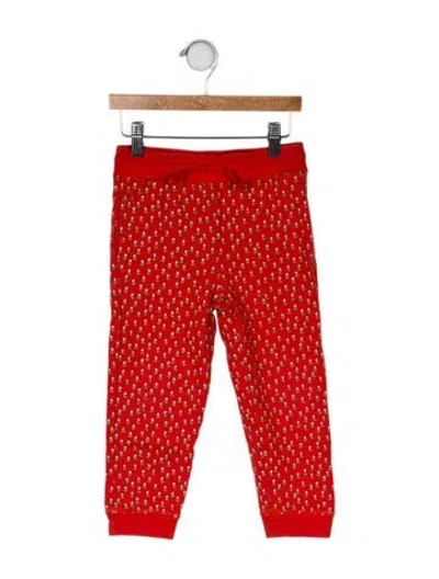 Pre-owned Stella Mccartney Babies' All Over Print Sweatpants In Red