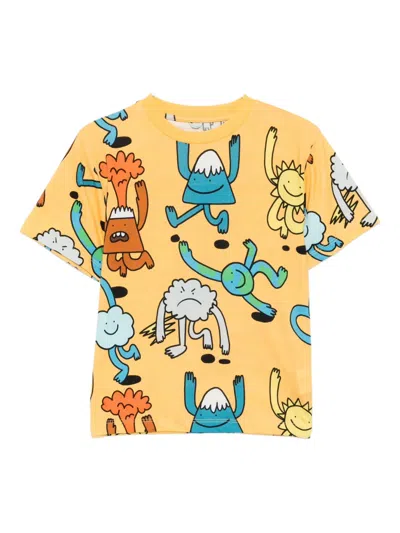 Stella Mccartney All-over Print T-shirt In Multi