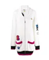 Stella Mccartney All Together Now Inlaid Knitted Cardigan In White