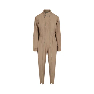 Pre-owned Stella Mccartney Alma All In One Jumpsuit 'pebbles' | Brown | Women's Size 42