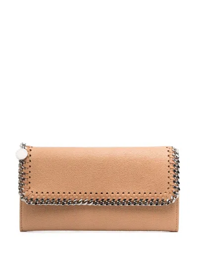 Stella Mccartney Falabella Chain-link Purse In Brown