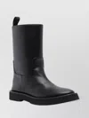 Stella Mccartney Stella Mc Cartney Black Almond Toe Boots With Logo In Black