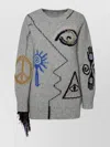 Stella Mccartney Stella Mc Cartney Folk Artwork Alpaca Sweater
