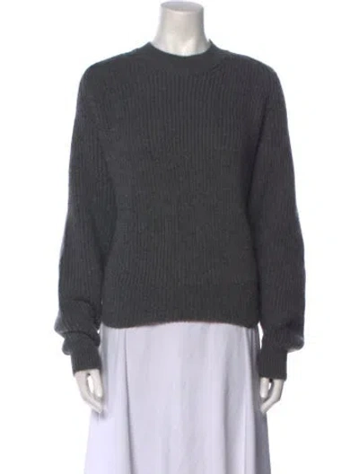Pre-owned Stella Mccartney Alpaca Crew Neck Sweater In Gray