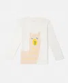 Stella Mccartney Kids Alpaca Doodle Print Long-sleeve T-shirt In White