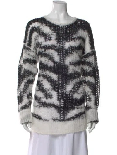 Pre-owned Stella Mccartney Alpaca Graphic Print Sweater In Multi