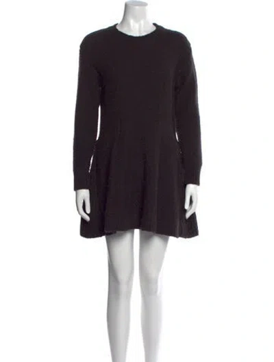 Pre-owned Stella Mccartney Alpaca Mini Dress In Gray
