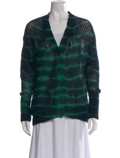 Pre-owned Stella Mccartney Alpaca Striped Sweater In Blue
