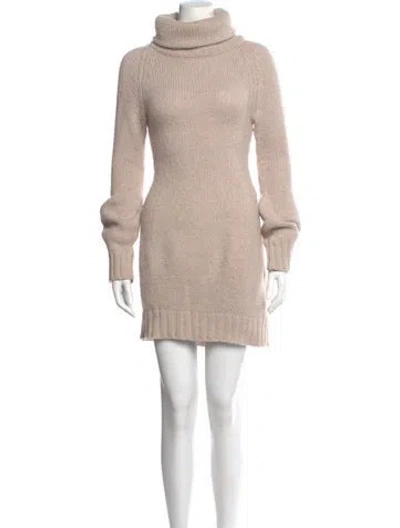 Pre-owned Stella Mccartney Alpaca Turtleneck Sweater In Neutral