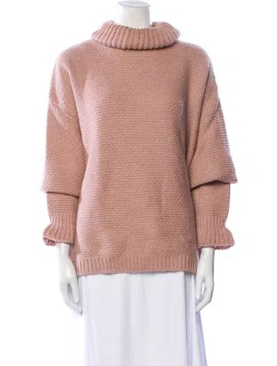 Pre-owned Stella Mccartney Alpaca Turtleneck Sweater In Pink