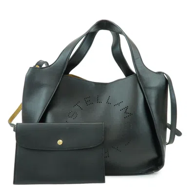 Pre-owned Stella Mccartney Alter Faux Leather Black Synthetic Tote Bag Bag ()