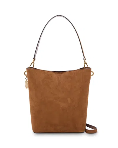 Stella Mccartney Alter Faux Suede Tote In Brandy