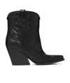 Stella Mccartney Alter Mat Cowboy Ankle Boots In Black