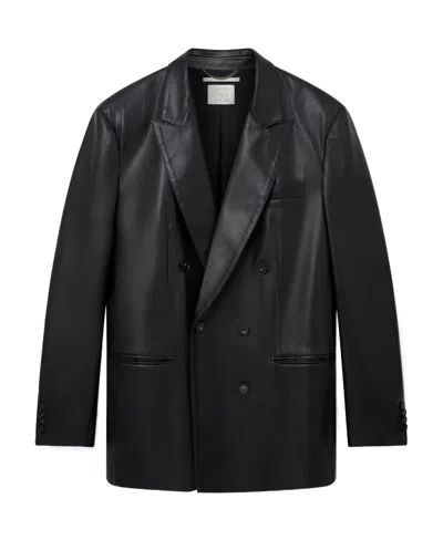 Stella Mccartney Alter Mat Double-breasted Blazer In Black