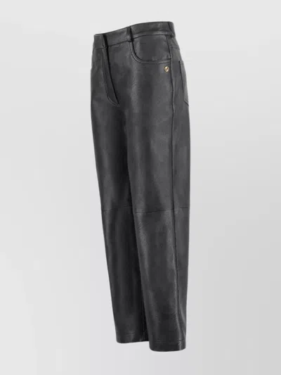 Stella Mccartney Alter Mat Faux Leather Trousers In Black