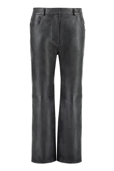 STELLA MCCARTNEY STELLA MCCARTNEY ALTER MAT FAUX LEATHER TROUSERS