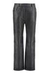 Stella Mccartney Alter Mat Faux Leather Trousers In Black