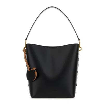 Stella Mccartney Alter Mat Frayme Bucket Bag In Black