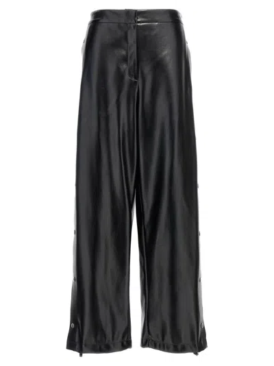 Stella Mccartney Alter Mat Leather-effect Wide Leg Trousers