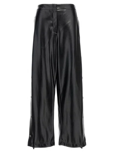 STELLA MCCARTNEY ALTER MAT LEATHER-EFFECT WIDE LEG TROUSERS